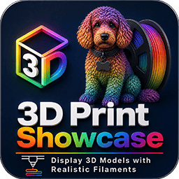 3D Print Showcase – Display 3D Models with Realistic Filaments icon