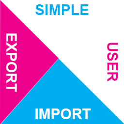 Simple User Import Export icon
