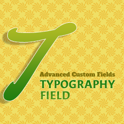 Advanced Custom Fields: Typography Field icon