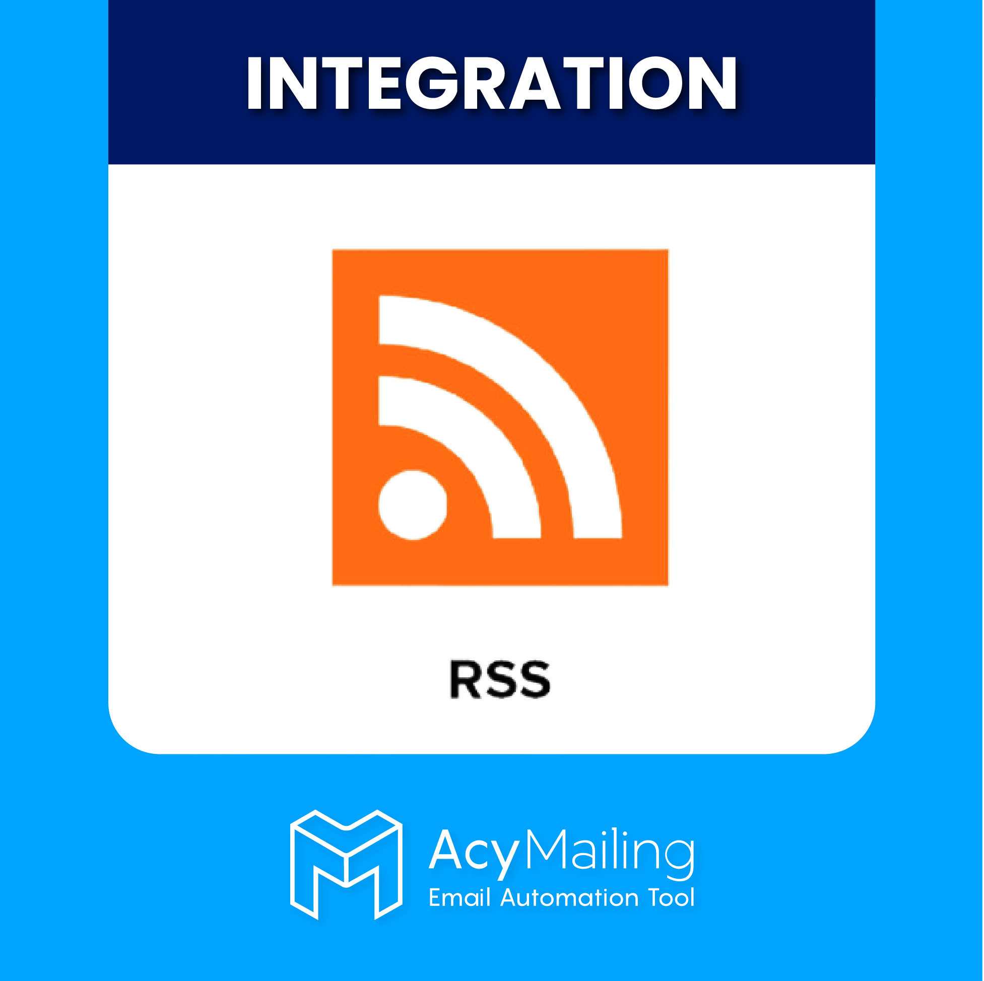 AcyMailing – Insert RSS content in emails icon