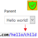 Add Hierarchy (parent) to post icon