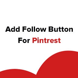 Add Follow Button For Pintrest icon