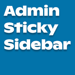 Admin Sticky Sidebar icon