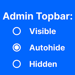 Admin Topbar Visibility icon