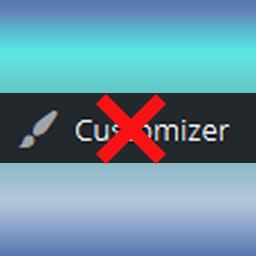 Adminbar No Customizer icon