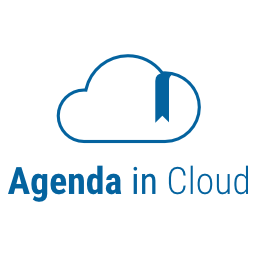 Agenda in cloud icon