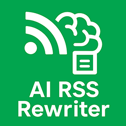 AI RSS Rewriter – Feed to Post, Autoblogging & SEO icon