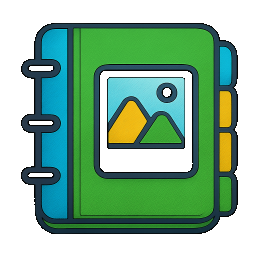 Album of photos from a folder in the Media Library icon