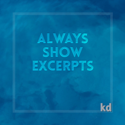 Always Show Excerpts icon