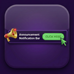 Announcement Notification Bar – Notification Top Bar & Sticky Call to Action Banner icon