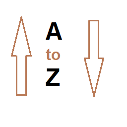 AtoZ Sorting icon