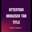 Attention Browser Tab Title icon