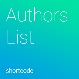 Authors List icon