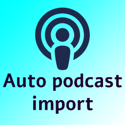 Auto podcast import icon