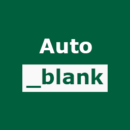 Autoblank for link icon