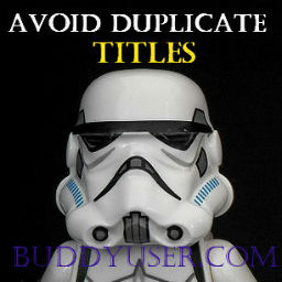 Avoid Duplicate Titles icon