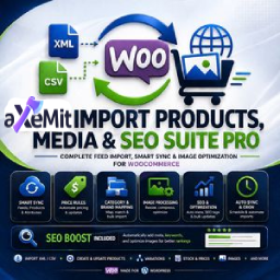 aXeMit Import Products, Media & SEO Suite for WooCommerce icon
