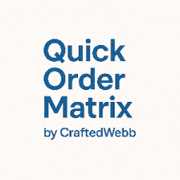B2B Quick Order Matrix icon