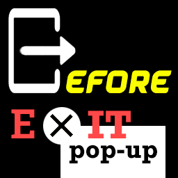 Before Exit Popup icon
