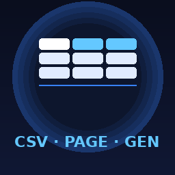 Bitbetrieb CSV Page Generator icon