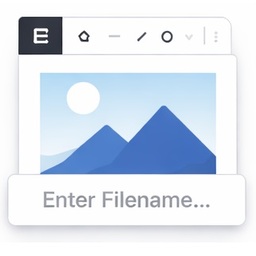 Block Editor Image Filename Prompt icon