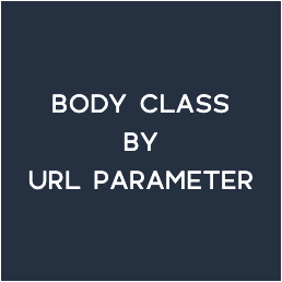 Body Class By URL Parameter icon
