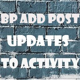BP Add Post Updates to Activity icon