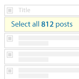 Bulk Actions Select All icon