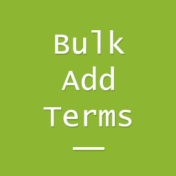 Bulk Add Terms icon