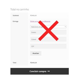 Cálculo do frete somente com o CEP – WC Brasil icon
