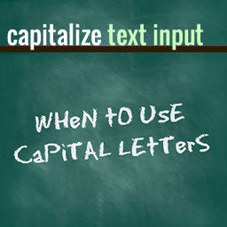 Capitalize Text Input icon
