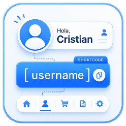 CAS – Username Display – Custom Shortcode icon