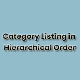 Category Listing Hierarchical Order icon