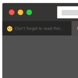 Browser Tab Title Reminder icon
