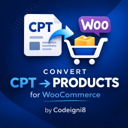 Codeigni8 CPT to Product Converter for WooCommerce icon
