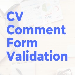 Comment form validation and Customization icon