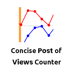 Concise Counter of Post Views icon