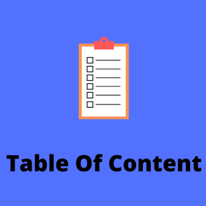 Table of content icon