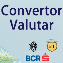 Convertor valutar curs 3 Banci: BNR, BCR si BT icon