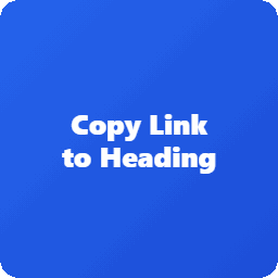 Copy Link to Heading – Easily add Anchor links for Headings icon