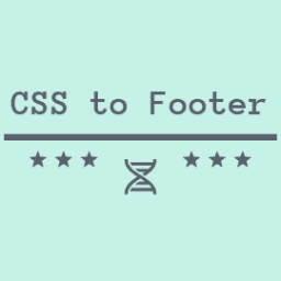 CSS to Footer icon
