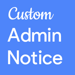 Custom Admin Notice icon