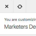 Customizer Refresh icon