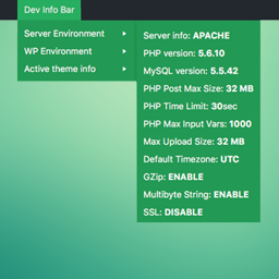 Dev Info Bar icon