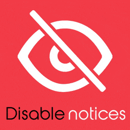 Disable Admin Notices – Hide Dashboard Notifications icon