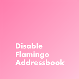 Disable Flamingo Addressbook icon