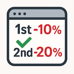 Order Boost — First Order Discounts icon