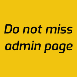 do not miss admin page icon