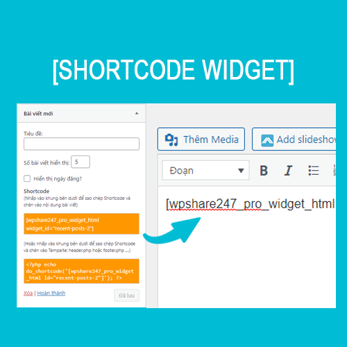 Do Shortcode Widget EveryWhere – WPSHARE247 icon