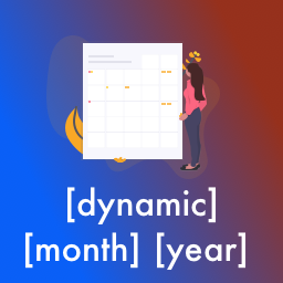 Dynamic Month & Year into Posts icon